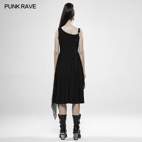 Punk Rebellious Girl Unregelmäßiges Kleid