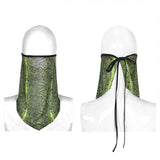 Punk fluoreszierendes Serpentin bedrucktes dreieckiges Gesichtstuch