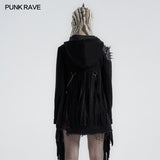 Punk hübsche Kapuzenjacke mit Quaste
