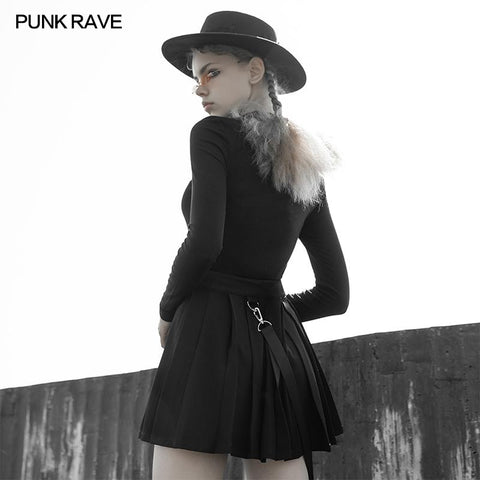 Reißverschluss sexy unten T-Shirt