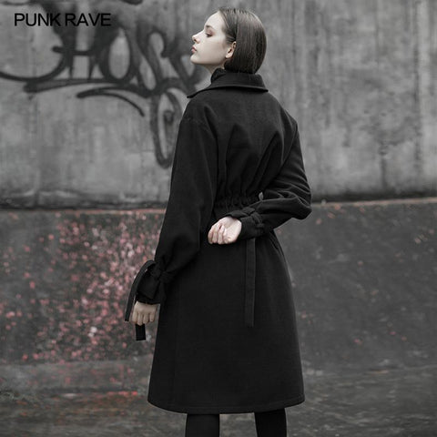 Lendenkordelzugdekoration langer Mantel (mit Seil)