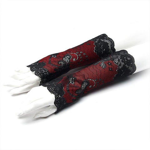 Goth tägliche Spitzenhandschuhe