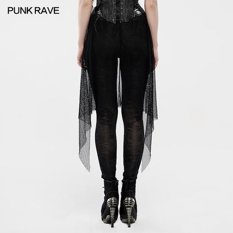 Goth schwarze Flammengamaschen
