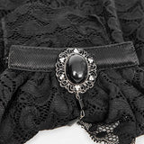 Schwarzes Mode-Herrenhemd Fancy Lace Purple Neck Ties Zubehör
