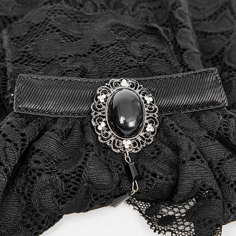 Schwarzes Mode-Herrenhemd Fancy Lace Purple Neck Ties Zubehör