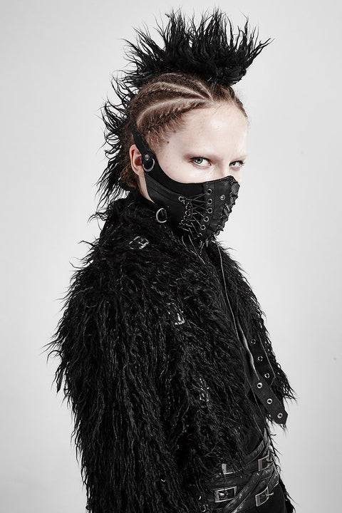 Punk Niet Gesicht Sexy Ledermaske Zubehör