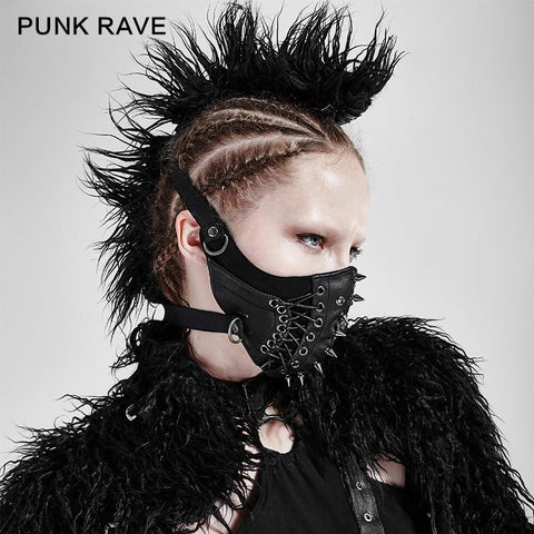 Punk Niet Gesicht Sexy Ledermaske Zubehör