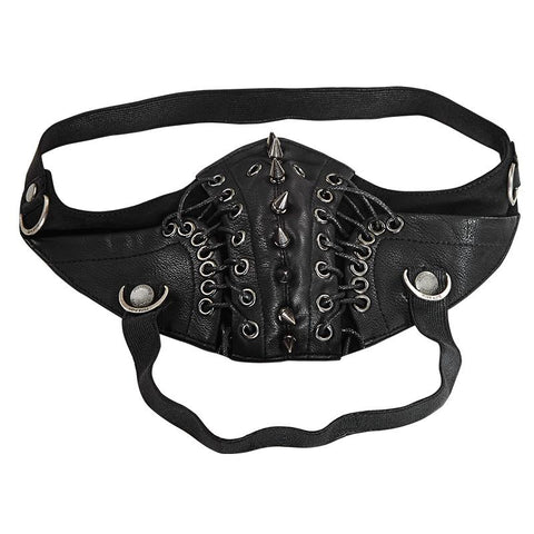 Punk Niet Gesicht Sexy Ledermaske Zubehör