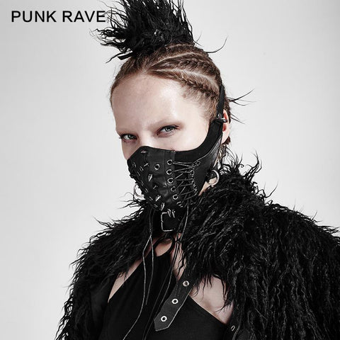 Punk Niet Gesicht Sexy Ledermaske Zubehör
