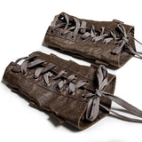 Dunkelbraune Steampunk-Rüstungssets mit verstellbarem Riemen Zubehör