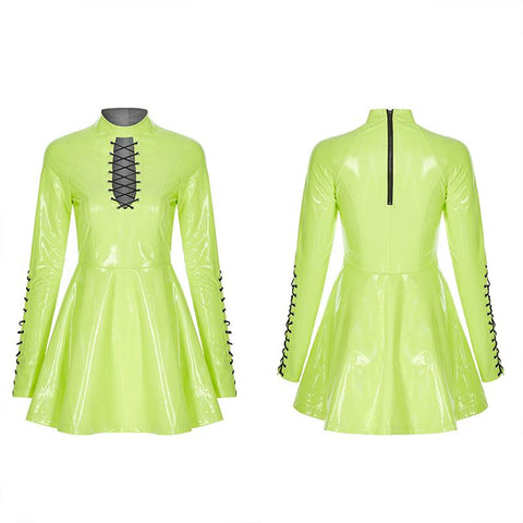 Punk Glitzerndes sexy kurzes Kleid