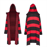 Zaubererhut, lange gestreifte Pulloverjacke