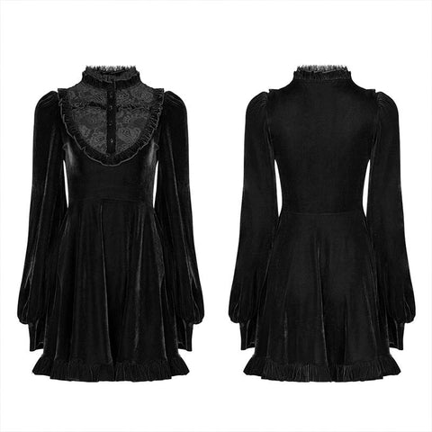 College Spitzen Patchwork Kleid