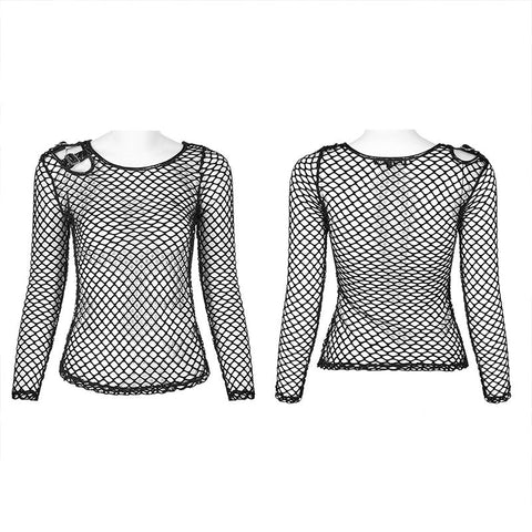 Persönlichkeit Punk Perspektive Mesh T-Shirt
