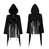 Punk hübsche Kapuzenjacke mit Quaste