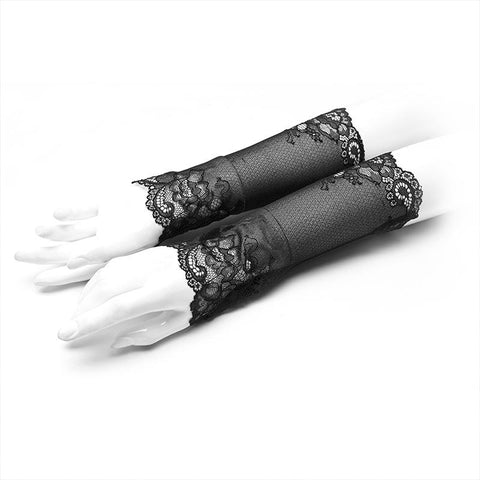 Goth tägliche Spitzenhandschuhe