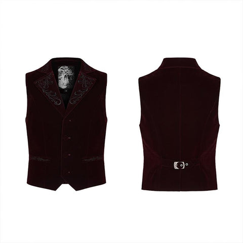 Exquisit bestickte Gothic Weste