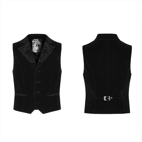 Exquisit bestickte Gothic Weste