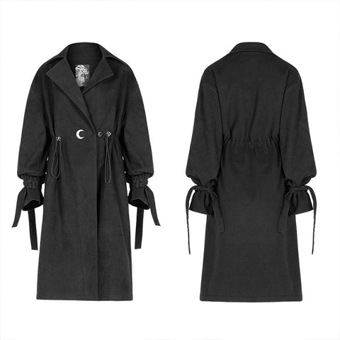 Lendenkordelzugdekoration langer Mantel (mit Seil)