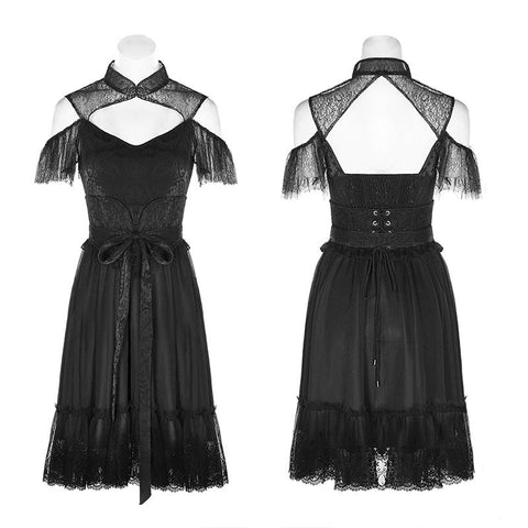 Schwarzes Märchenpuppenkleid