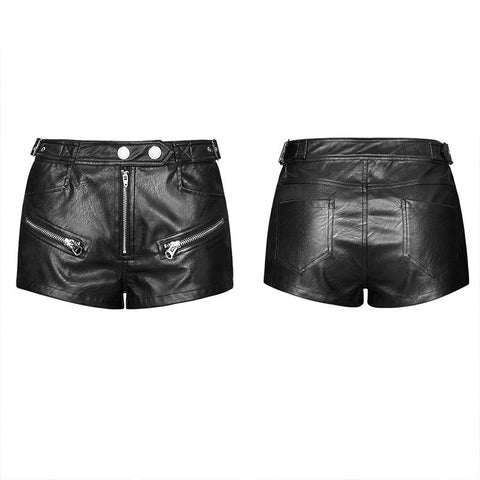 Lokomotive Schöne PU Leder Shorts
