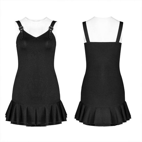 Punk enges verspieltes Lotuskleid