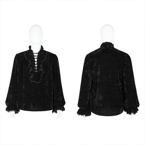 Gothic Shirt aus Samt