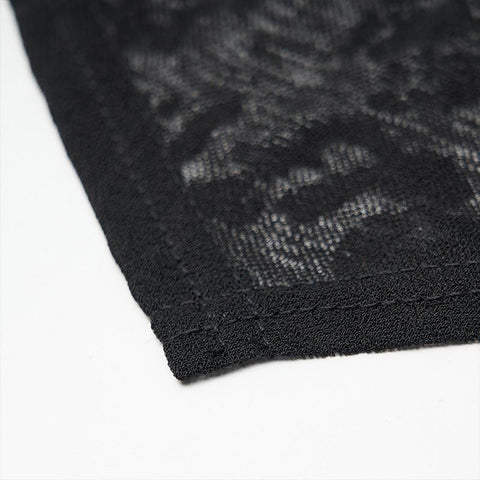 Dreieckiges Gesichtstuch aus gotischem Jacquard