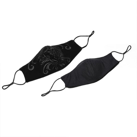 Exquisite gotische gestickte Maske