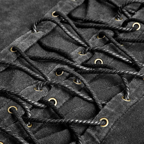 Black Rock Cotton Ledergürtel Ärmellose Punk-Shirts für Männer