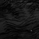 Damen & Herren Double Layers Irregular Dark Gothic Shirt mit schwarzem Loch Kapuze