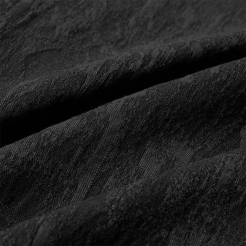 Elastisches Jacquard Punk Langarmhemd