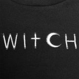Dark High Collar "Witch" Trompetenärmel Strickoberteil