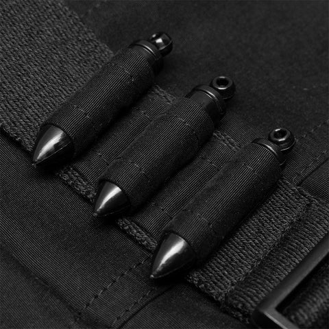 Militärisches asymmetrisches Slip-Kleid der Serie "Hardcore Girl"