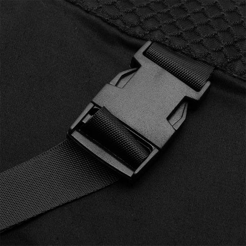 Mesh Patchwork Rock mit hoher Taille