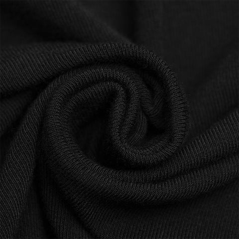 Gothic geschnürtes dünnes T-Shirt