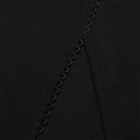 Fit verison Offenes ärmelloses Kleid mit hoher Gabel