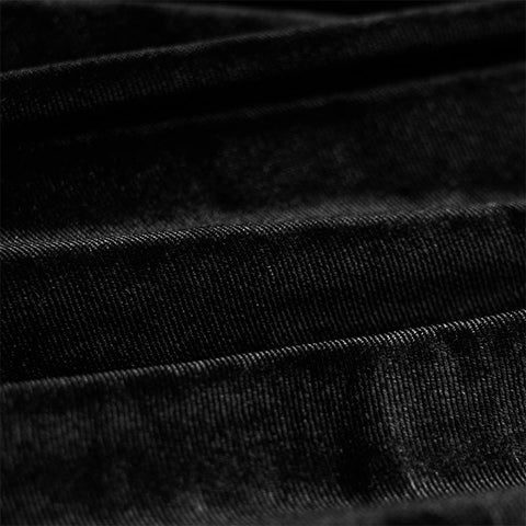 2020 Dunkle Fledermaus weißer Kragen kleines schwarzes Gothic-Kleid