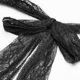 Schwarzgold Dark Flower Hanging Neck Lace Weste