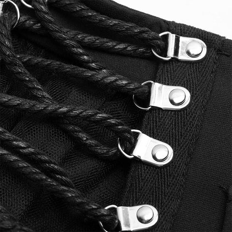 Nifty Punk Mesh Plaid Rock