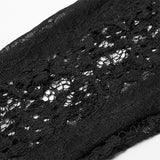 Gotische täglich gestreifte Spitzenhandschuhe