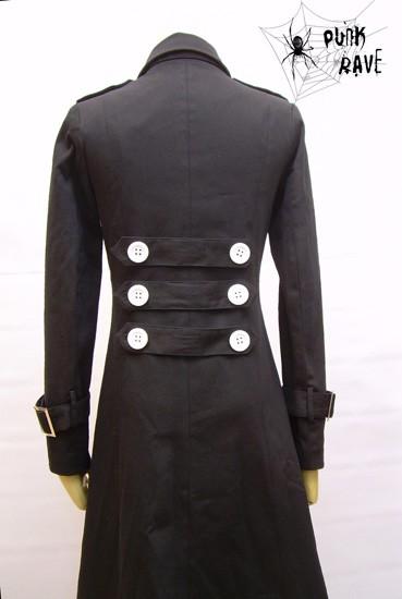 Einreihiger Langarm Junior Punk Trenchcoat