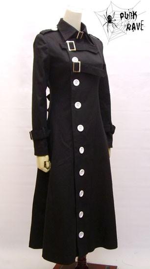 Einreihiger Langarm Junior Punk Trenchcoat