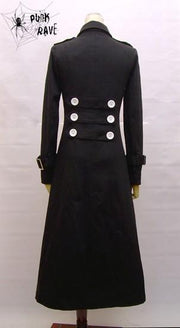 Einreihiger Langarm Junior Punk Trenchcoat