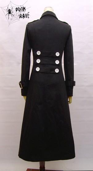 Einreihiger Langarm Junior Punk Trenchcoat