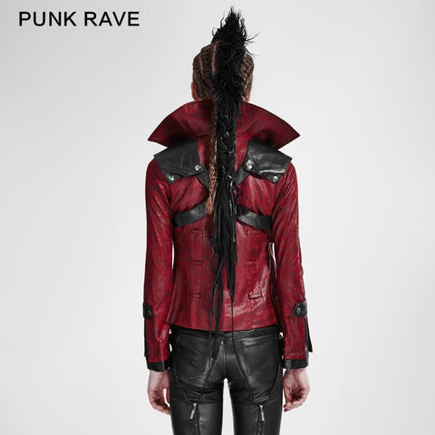 Mode Chinchilla Leder Punk Mantel