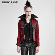Mode Chinchilla Leder Punk Mantel