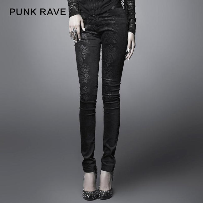 Mode Black Ladies Punk Pants für Frauen