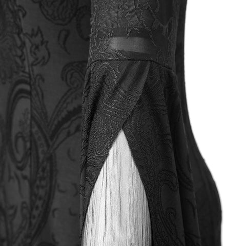Schwarze sexy übergroße gotische Trenchcoats mit Kapuze für junge Frauen