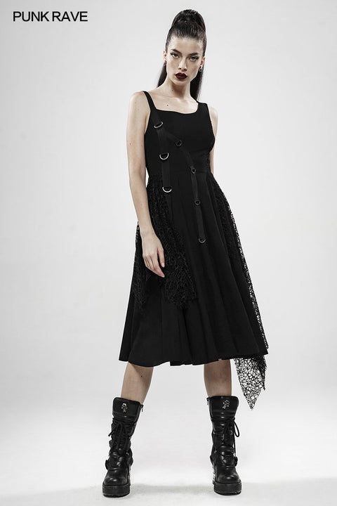 Punk Rebellious Girl Unregelmäßiges Kleid